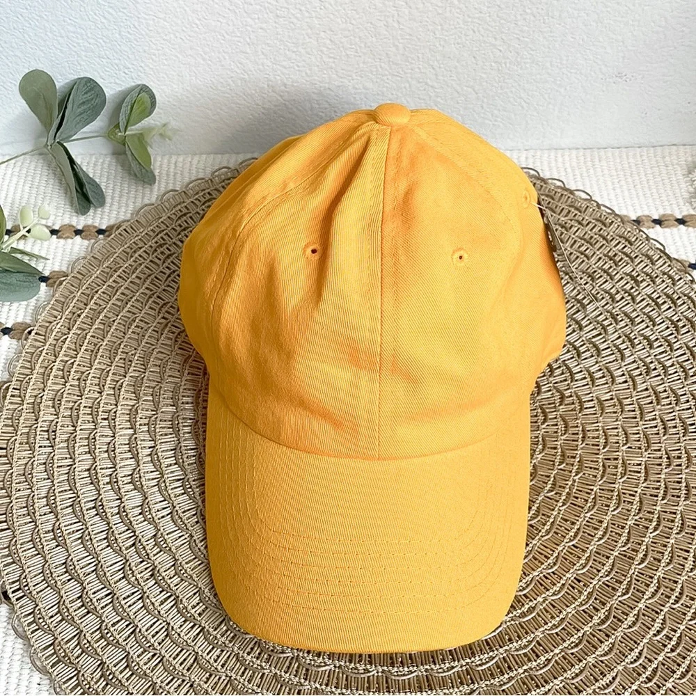 Amazon | Yellow Dad Hat Baseball Cap Adjustable Cotton Strapback